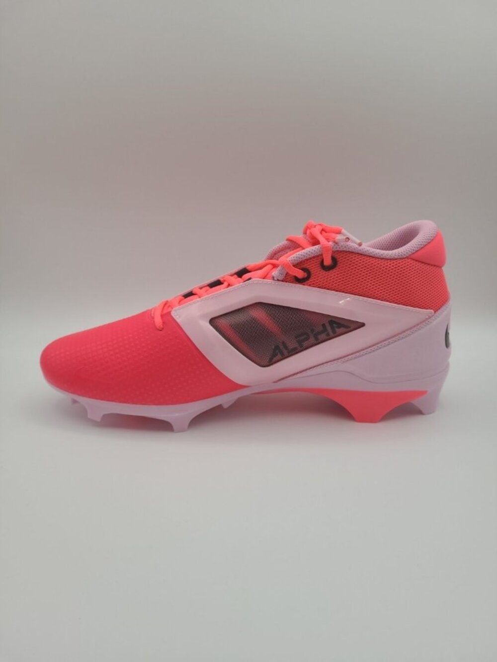 Nike Alpha Menace 4 Pro NRG Mens Size 10.5 Racer Pink Football Cleats HJ4568-600 - Picture 6 of 8